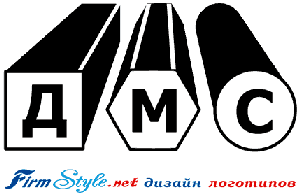 Псевдо-объёмный дизайн логотипа «ДМС»
