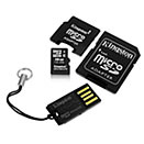  «MicroSD 8GB HC карта памяти  + USB ридер + 2 адаптера SD и miniSD MBLYG2/8GB» = 790 руб.