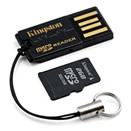  «microSDHC 4GB карта памяти  + USB ридер Kingston MRG2+SDC4/4GB» = 585 руб.