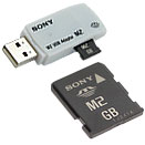  «M2 4GB memory stick micro карта памяти  и USB ридер (Sony Original MS-A4GU)» = 899 руб.