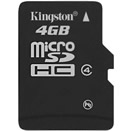  «microSDHC 4GB  карта памяти Kingston SDC4/4GBSP» = 575 руб.