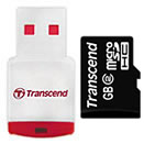  «MicroSD 16GB HC  карта памяти + USB ридер Transcend TS16GUSDHC2-P3» = 1050 руб.