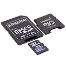  «MicroSD HC и MiniSD HC и SD HC 4GB  карта памяти Ultra Speed  (2 адаптера)» = 720 руб.