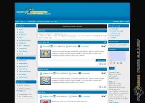 Bl-ite_II. Бело-синий дизайн сайта с чёрным задним фоном