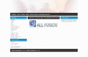 CSv7. Шаблон сайта с синими и чёрными заголовками